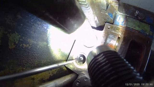 Снятие ходового валика и ходового винта. ТОКАРНО-ВИНТОРЕЗНЫЙ СТАНОК МОДЕЛИ 1К62. смотреть онлайн