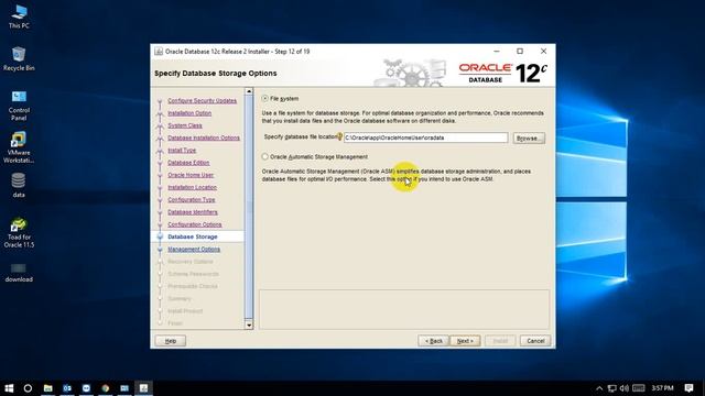 How to install Oracle Database 12c in Windows 10 | Muhammad Abdul Quium (V-92) смотреть онлайн