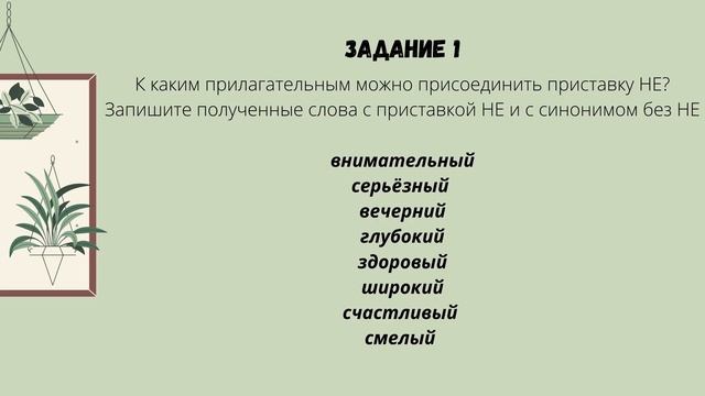 Русский язык, 6 класс: Не с прилагательными смотреть онлайн