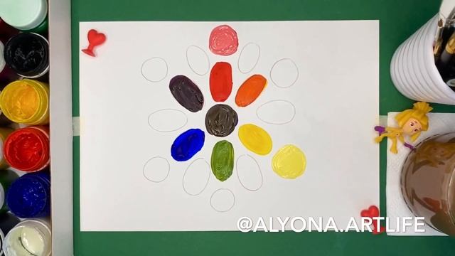 КАК СМЕШАТЬ ЦВЕТА. Урок СМЕШИВАНИЯ ЦВЕТОВ для детей от 4 лет. смотреть онлайн