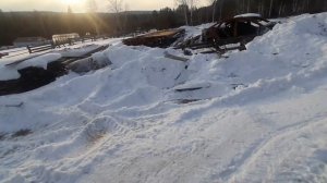 ЧИСТКА СНЕГА НА ЛТЗ-55. Стройка дома.