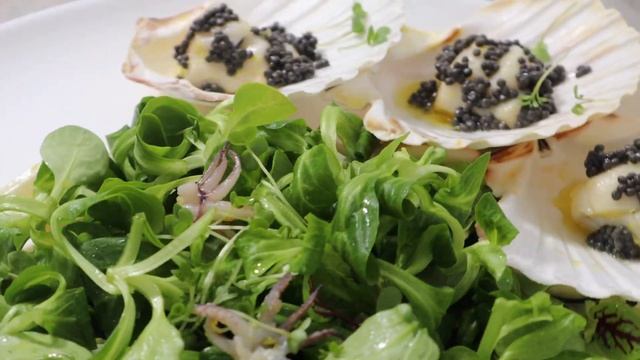 Easy Scallops Recipe with caviar, seafood смотреть онлайн