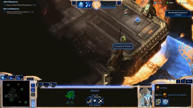 StarCraft 2: LOTV - Sky Shield, Plat Trick Mastery Achievement смотреть онлайн