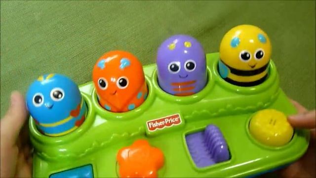 Review of Fisher Price Brilliant Basics Boppin Activity Bugs - Cause and Effect Pop Up Toy смотреть онлайн