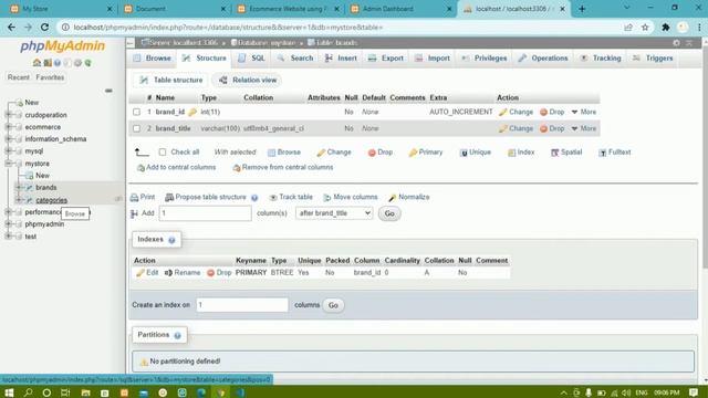 E-Commerce Website using PHP and MySQL || Working with Database and tables || Part -9 смотреть онлайн