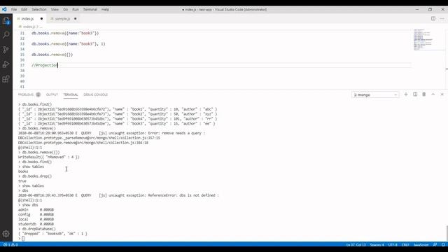 MongoDB Tutorial For Beginners in Hindi #6- Understanding Deletion, Projection, Limiting and Sortin смотреть онлайн