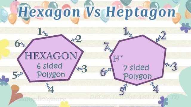 Hexagon vs Heptagon, Shapes for Kids смотреть онлайн