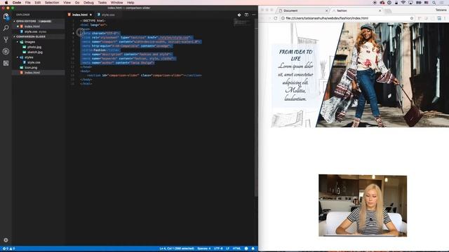Full Screen Comparison Slider using HTML, CSS and JavaScript Part 2 смотреть онлайн