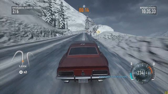 Снежный ад на Chevrolet Camaro SS NFS|Need for Speed The Run с рулём Logitech Driving Force GT смотреть онлайн