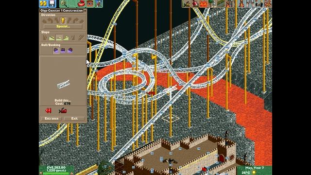RCT2 05 Building A Roller Coaster смотреть онлайн
