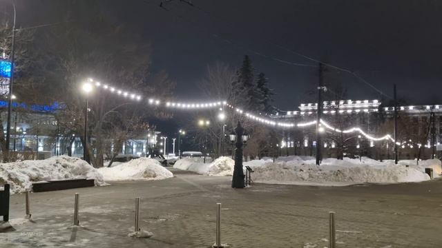 Ночная прогулка по улице Рождественской. Нижний Новгород. 4K HDR. смотреть онлайн