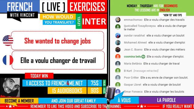 FRENCH INTERMEDIATE EXERCISES - EPISODE 7 | LEARNING FRENCH MADE EASY смотреть онлайн