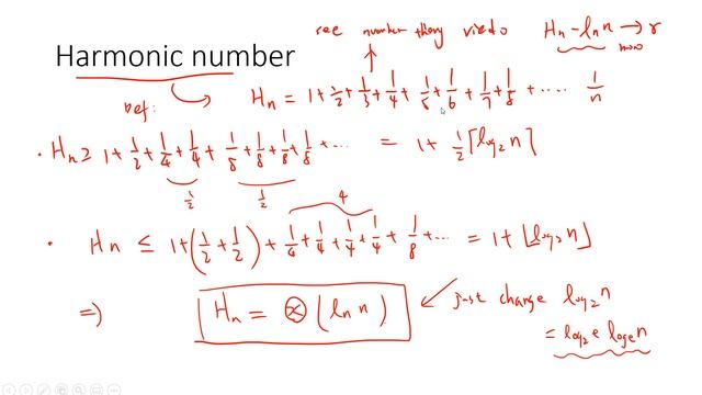 Harmonic Number Asymptotic to logn смотреть онлайн