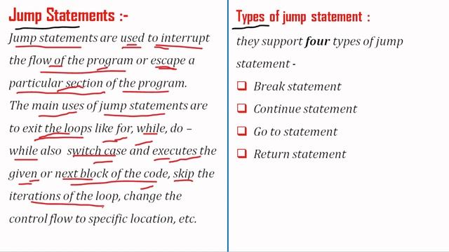 Jump statements in C | part 1 | break , continue , return , goto . смотреть онлайн