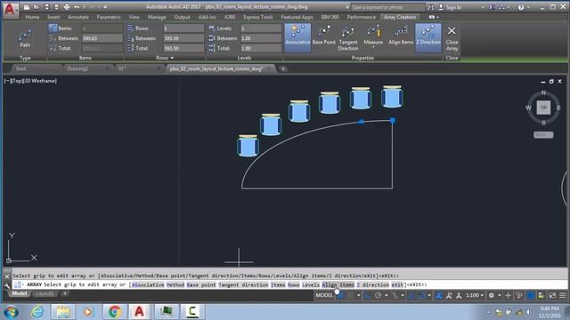 AutoCAD blocks, Array , Arrangement of blocks and dynamic blocks смотреть онлайн