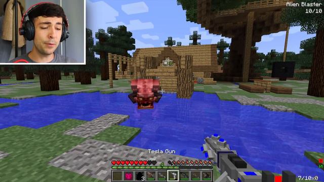 MC NAVEED TRAVELS INSIDE MARK FRIENDLY ZOMBIE BRAIN TO DESTROY EVERYTHING!! Minecraft Mods смотреть онлайн