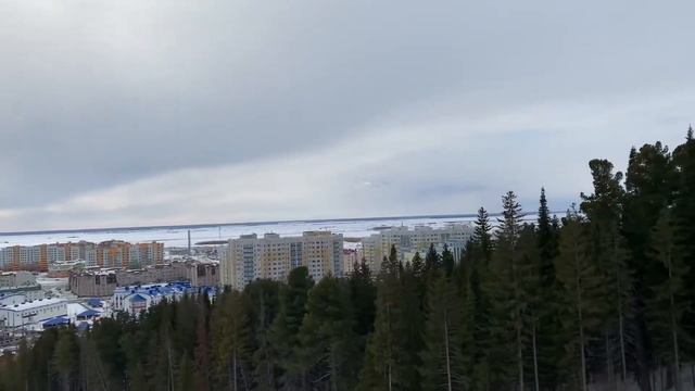 Подвесная канатная пассажирская дорога. Горнолыжный комплекс «Хвойный урман». #хантымансийск