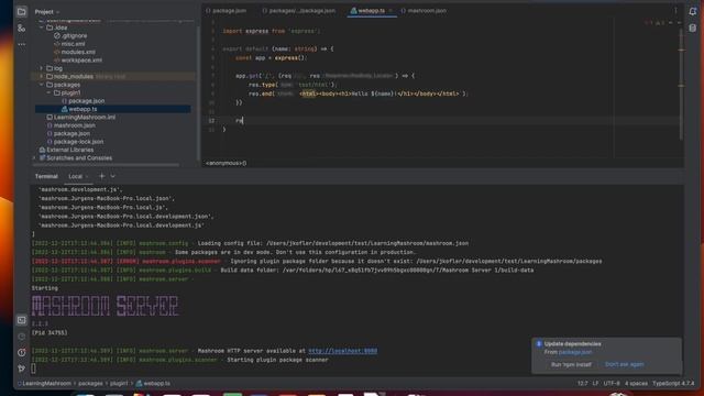 Learning Mashroom Server - Lesson 1 смотреть онлайн
