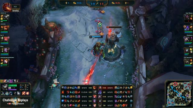 Rengar Jungle vs Kha'Zix - Haru - KR Challenger Patch 7.24 смотреть онлайн