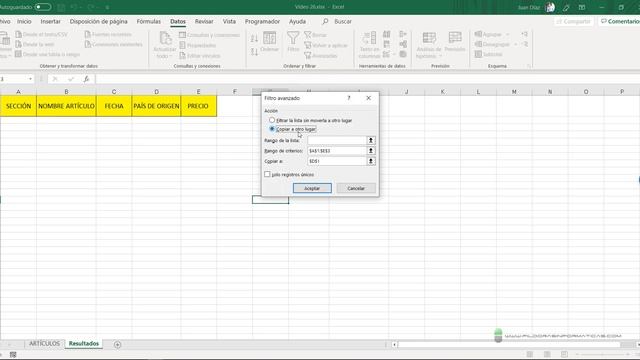 Curso Excel 2019. Filtros avanzados II. Vídeo 29 смотреть онлайн