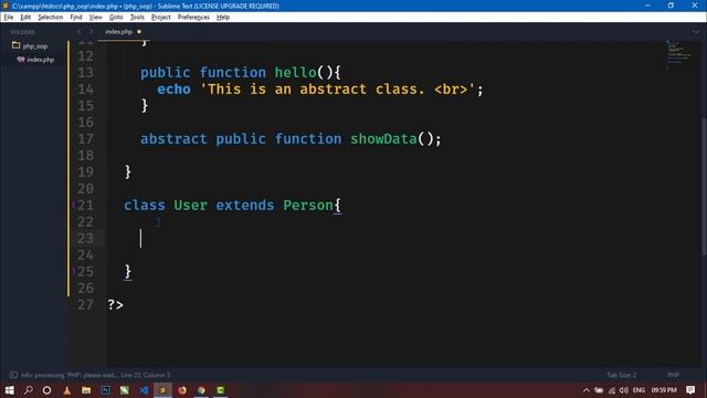 #07 PHP - OOP (Object Oriented Programming) Concepts | Abstraction смотреть онлайн
