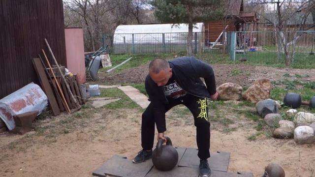 СТАРИННАЯ ГИРЯ 5 ПУДОВ 81,4 KG OLD TIME KETTLEBELL смотреть онлайн