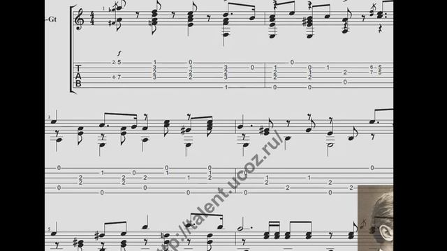 Прощание славянки.Ноты для гитары смотреть онлайн