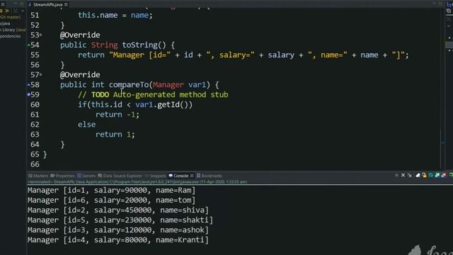 diff between Comparable and Comparator in Java collections. смотреть онлайн