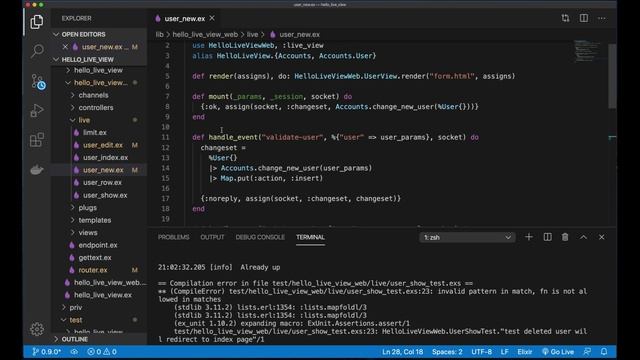 Phoenix LiveView 0.9.0 смотреть онлайн
