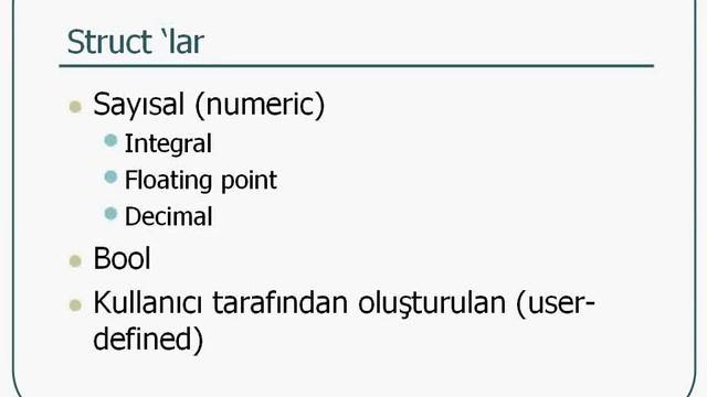 C# Veri Türleri dersi videosu смотреть онлайн