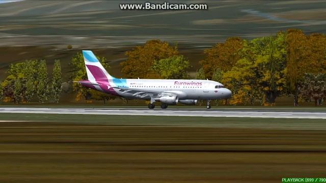 Eurowings A319 Rijeka Airport LDRI Landing FS9