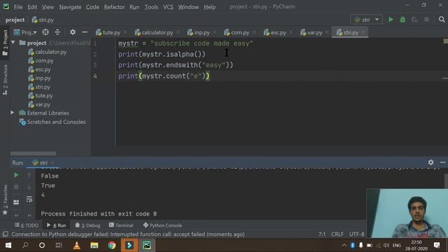 String Slicing and Other Functions | Python Tutorials for Beginners in Hindi | Part-10 | #Python смотреть онлайн