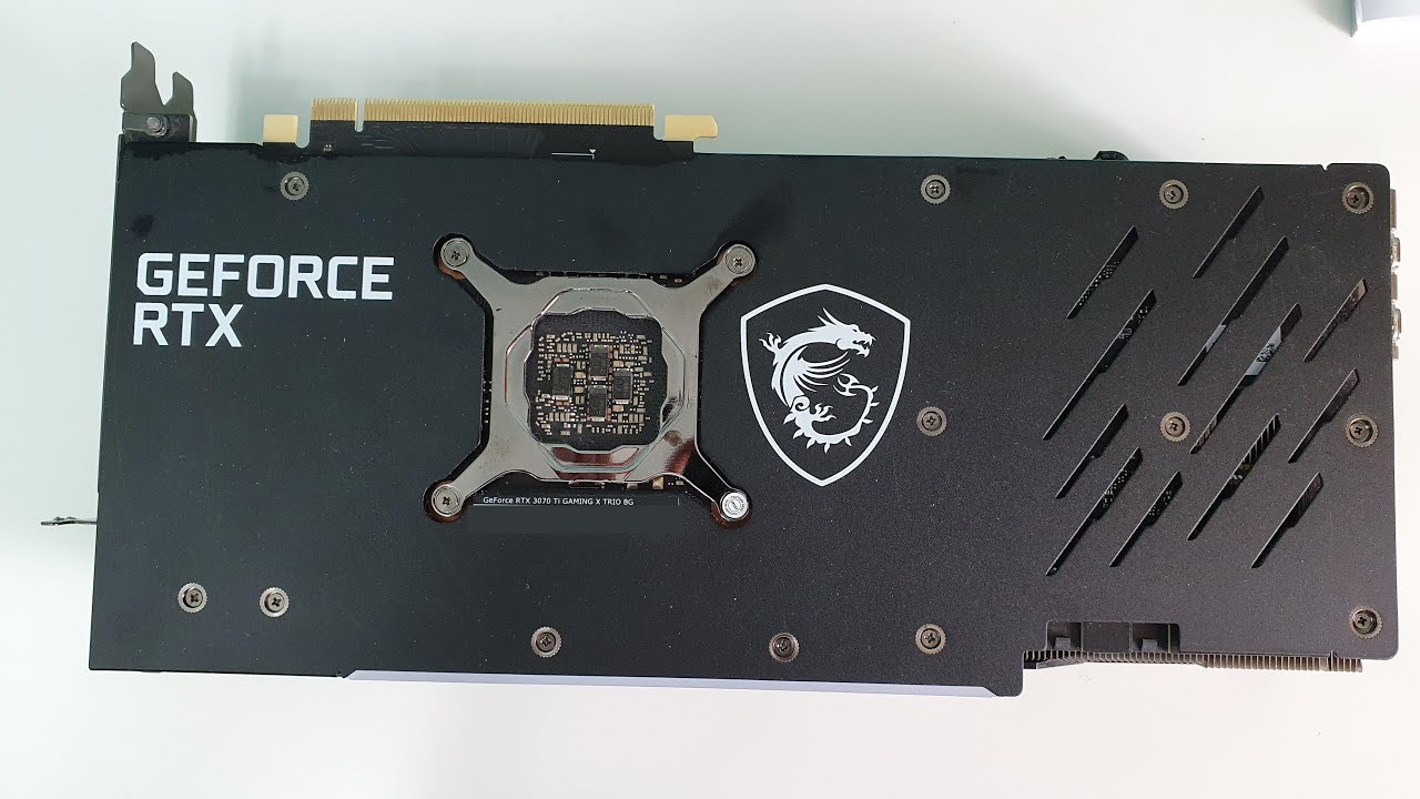Вскрытие и замена термопасты и термопрокладок на видеокарте MSI GeForce RTX 3070 Ti GAMING X TRIO 8G смотреть онлайн
