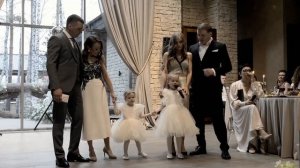 Дети спели на свадьбе - невеста до слёз!!!! Поздравление от племяшек!!! #свадьба #дети #дослёз