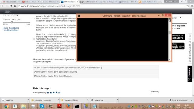 generate HeapDump JavaCore in WebSphere смотреть онлайн
