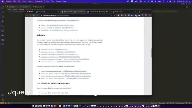 Jquery Validation with plugin смотреть онлайн