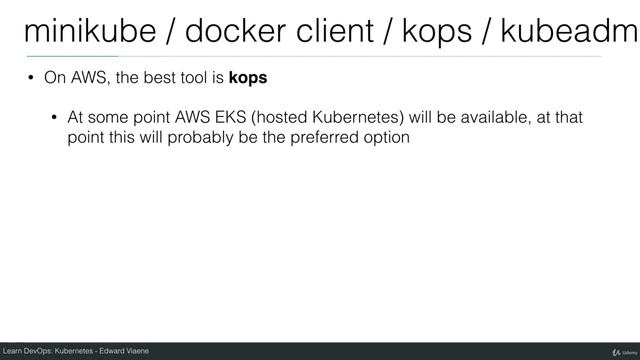 007 Minikube vs Docker Client vs Kops vs Kubeadm смотреть онлайн