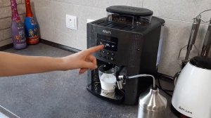 Приготовление капучино в кофемашине Krups