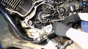 Yamaha XVS 1100 Dragstar замена обгонной муфты