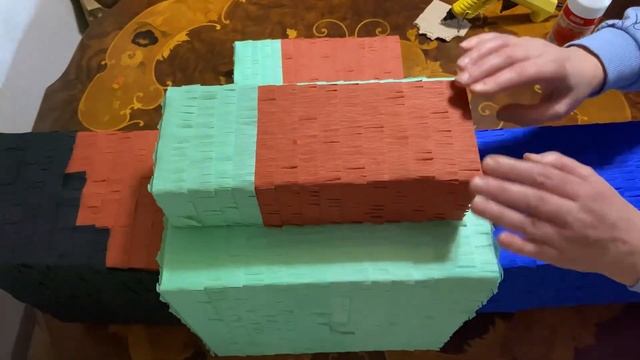 MINECRAFT Steve PIÑATA/ Майнкрафт СТИВ Пиньята/ ピニャータ/ ปิญญาตา/ 피냐타