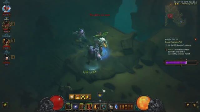 [Diablo 3] Season 5 GRift 108 4man rank1 EU смотреть онлайн
