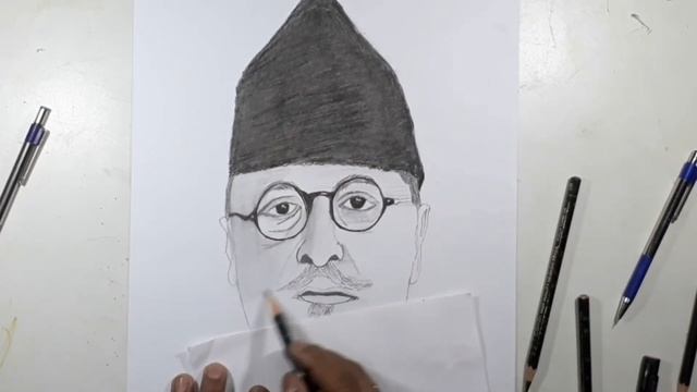 Maulana Abul Kalam Azad || sketch || first Education minister of India || drawing || ahoor arts смотреть онлайн