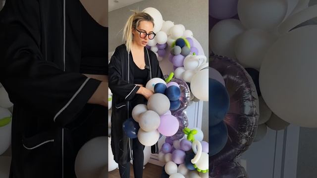 Декорирование шарами. Гирлянда из шаров. Украшение дня рождения. Идея для детского дня рождения смотреть онлайн