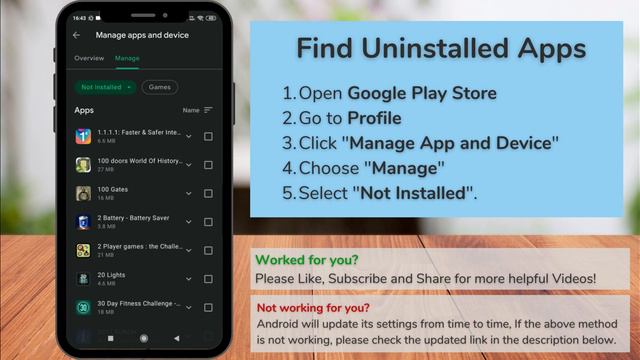 Find Uninstalled apps on Android смотреть онлайн
