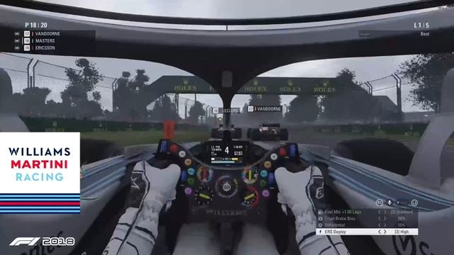 F1 2018 GAMEPLAY - WILLIAMS/ RACE 5 LAPS/ ONBOARD/ AUSTRALIA смотреть онлайн
