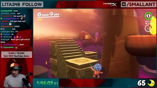 Mario Odyssey but EVERY MOON he gets FASTER смотреть онлайн
