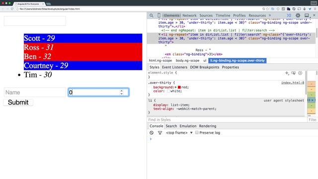 AngularJS For Everyone Tutorial #8 - Conditional Classes With ngClass смотреть онлайн