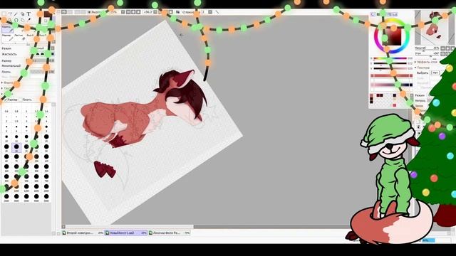 SpeedPaint / ОС с электрической гирляндой #NewYearMarathon #Новыйгод смотреть онлайн