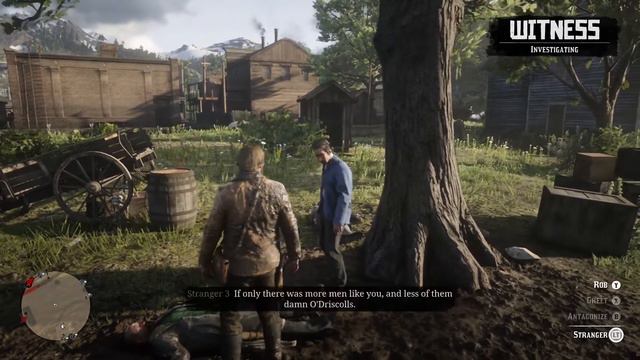 Low Honor Arthur Saves NPC From O’Driscolls - Red Dead Redemption 2 смотреть онлайн