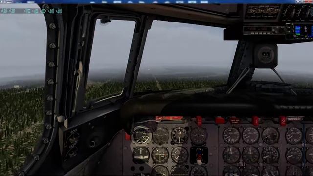 Посадка в ручном режиме в аэропорту г Сургут USRR DC-6... X-Plane 11 смотреть онлайн